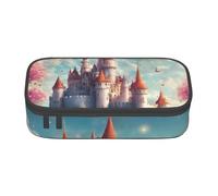 LEVNDIEJ Magic Fairy Tale Castle01 Print Pencil Case Large Capacity Pen Bag Pencil Pouch Box Organizer For College Work Travel