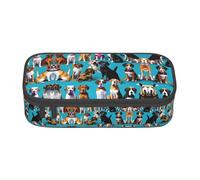 LEVNDIEJ Many Beagle Patterns Print Pencil Case Large Capacity Pen Bag Pencil Pouch Box Organizer For College Work Travel