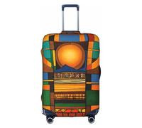 LEVNDIEJ Native American Pattern Print Suitcase Covers For Luggage Elastic Luggage Cover Perfect For Travel Business Trips, White, XL