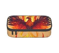 LEVNDIEJ Phoenix Print Pencil Case Large Capacity Pen Bag Pencil Pouch Box Organizer For College Work Travel