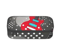 LEVNDIEJ Polka Dot Music Note Print Pencil Case Large Capacity Pen Bag Pencil Pouch Box Organizer For College Work Travel