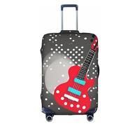 LEVNDIEJ Polka Dot Music Note Print Suitcase Covers For Luggage Elastic Luggage Cover Perfect For Travel Business Trips, White, M