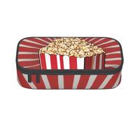 LEVNDIEJ Popcorn Print Print Pencil Case Large Capacity Pen Bag Pencil Pouch Box Organizer For College Work Travel