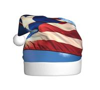 LEVNDIEJ Puerto Rico Wallpaper Flag Santa Hats Adult,Christmas Hat,Holiday For Unisexxmas Hat For New Year Festive Party
