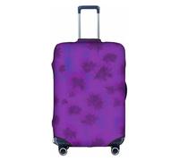 LEVNDIEJ Purple Haze04 Print Suitcase Covers For Luggage Elastic Luggage Cover Perfect For Travel Business Trips, White, L
