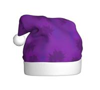 LEVNDIEJ Purple Haze04 Santa Hats Adult,Christmas Hat,Holiday For Unisexxmas Hat For New Year Festive Party