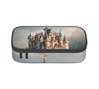LEVNDIEJ Romantic Fairy Tale Castle02 Print Pencil Case Large Capacity Pen Bag Pencil Pouch Box Organizer For College Work Travel