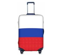 LEVNDIEJ Russian Flag Print Suitcase Covers For Luggage Elastic Luggage Cover Perfect For Travel Business Trips, White, XL