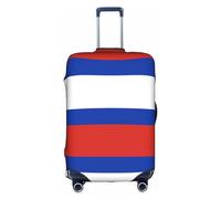 LEVNDIEJ Russian Flag Print Suitcase Covers For Luggage Elastic Luggage Cover Perfect For Travel Business Trips, White, M