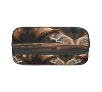 LEVNDIEJ Sleeping Koala Cap Print Pencil Case Large Capacity Pen Bag Pencil Pouch Box Organizer For College Work Travel