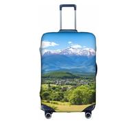 LEVNDIEJ Snow Mountain Print Suitcase Covers For Luggage Elastic Luggage Cover Perfect For Travel Business Trips, White, L