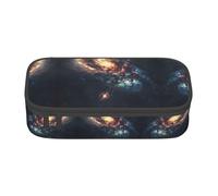LEVNDIEJ Solar System Print Pencil Case Large Capacity Pen Bag Pencil Pouch Box Organizer For College Work Travel