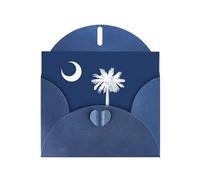 LEVNDIEJ South Carolina Flag Print Birthday Cards Blank Note Card Greeting Cards Thank You Card Envelopes For Every Occasion