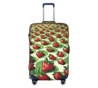 LEVNDIEJ Strawberry Fields 01 Print Suitcase Covers For Luggage Elastic Luggage Cover Perfect For Travel Business Trips, White, L