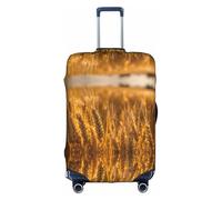 LEVNDIEJ Wheat Field Print Suitcase Covers For Luggage Elastic Luggage Cover Perfect For Travel Business Trips, White, M