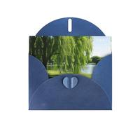 LEVNDIEJ Willow Tree Print Birthday Cards Blank Note Card Greeting Cards Thank You Card Envelopes For Every Occasion