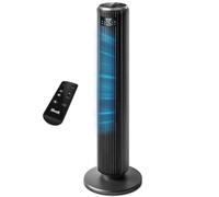 Levoit 23dB Silent Tower Fan, Bladeless Fan for Bedroom, Powerful Yet Gentle Cooling Fans, Energy Efficient, Advanced Sleep Mode, 12H Timer, 90° Oscillation, 4 Modes, 36 Inch, Stay Cool at Great Value