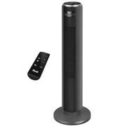 Levoit 23dB Silent Tower Fan for Bedroom, Standing Fan that Blows Cold Air for Home, Remote, 90° Oscillation, 12H Timer, 5 Speeds, 4 Modes, Bladeless 36 inch, Gray