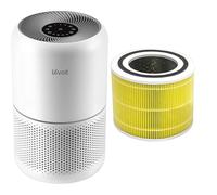 Levoit Air Purifier for Home Bedroom with HEPA & Carbon Air Filters CADR 187 m³/h, 80m² & Air Purifier Pet Allergy Replacement Filter, 3-in-1 HEPA, High-Efficiency Activated Carbon