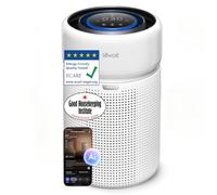 Levoit Eleva 300X Air Purifier, PM1.0/2.5/10, 2-Year HEPA, Allergy Defence | ECARF Certified, 273m³/h, 3-Stage HEPA Filtration, 99.97% Dust & Pollen Capture, Carbon Odour Filter, 19dB Sleep, AI Insight