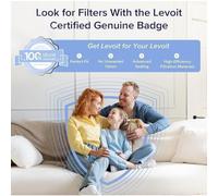 Levoit LV-H128-RF Genuine Air Purifier Replacement 3-in-1 Pre, HEPA, Activated Carbon, 3-Stage Filtration System, White, Suitable for LV-H128