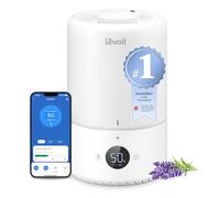 Levoit Smart Cool Mist Humidifiers for Bedroom, 3L Top Fill, WiFi App & Alexa Control, Essential Oil Diffuser, Auto Mode & Sensor, 20dB Ultra Quiet for Baby Nursery, Auto Shut-off, White