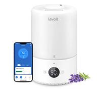 LEVOIT Smart Cool Mist Top Fill Humidifiers for Bedroom with Sensor, Auto Humidity Setting, APP & Voice Control, Essential Oil Diffuser, Ultra Quiet Operation, Super Easy Top Fill, 3L, White