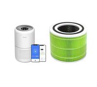 LEVOIT Smart Wifi Air Purifier for Home Bedroom 100m², CADR 240m³/h, HEPA Filter & Air Purifier Mold & Bacteria Replacement Filter, 3-in-1 HEPA, High-Efficiency Activated Carbon, Core 300-RF-MB, Green