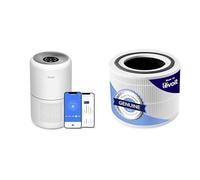 LEVOIT Smart Wifi Air Purifier for Home Bedroom 100m², CADR 240m³/h, HEPA Filter & Core 300 Air Purifier Replacement Filter, 3-in-1 True HEPA, High-Efficiency Activated Carbon