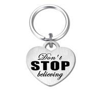 Levole Don't Stop Believing Keyring Graduation Gifts Motivational Gifts Mental Health Keychain Daily Affirmation Inspiration Uplifting Quotes Reminder Gift for Her Him Hug Gifts Self Love