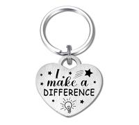 Levole I Make A Difference Keyring Inspiration Keyring Motivational Gifts Mental Health Keychain Daily Affirmation Inspiration Uplifting Quotes Reminder Gift for Her Him Hug Gifts Self Love