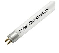 LevoLutz T4 6W Fluorescent Tube 3400K Under Cabinet Kitchen Light Bulbs - Soft White, 232mm Including-Pins / 218mm Excluding Pin. G5 Cap 2-Pin Base, High Efficiency Lamps