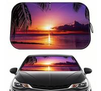 LEVOTIYER Windshield Shade, Car Sun Shade for Front Windshield Funny Car Eyes Sunshades Sun Visor Protector Blocks UV Rays Foldable 210T Keep Your Vehicle Cool