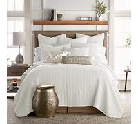 Levtex Home - Mills Waffle - King/Cal King Quilt Set - Cream Cotton Waffle - Quilt Size (106 x 92in.), Sham Size (36 x 20in.)