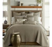 Levtex Home - Mills Waffle - King/Cal King Quilt Set - Taupe Cotton Waffle - Quilt Size (106 x 92in.), Sham Size (36 x 20in.)