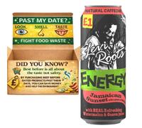 Levvii Roots Energy Drink Jamaican Sunset Flavour 500ml (Best Before 31.07.2025) Tropical Energy Beverage (12x500ml PACK)