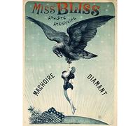 Levy Miss Bliss Diamond Jaw Acrobat Show Advert Large Print Poster Wall Art Decor Picture