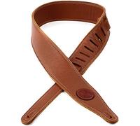 Levy's 2.5 inch 3 Layer Premium Top Grain Super Soft Garment Leather Guitar Strap - Tan