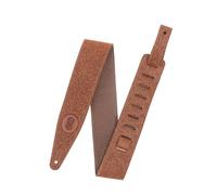 Levy's 2.5 Inch Florentine Series Leather Guitar Strap in Brown Adjustable Height from 48 to 55 Inches, One Size