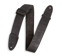 Levy's MX8-BLK Natural Cork on Black Cotton Webbing w Cork Ends 2" - Black