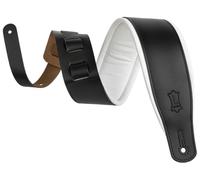 Levys Amped Leather 3" BK/WH