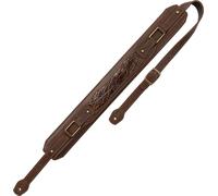 Levy's Apex Series Genuine Crazy Horse Leather 3" Guitar Strap with Padding and Antique Brass Hardware, Brown (MCH11APX-BRN)