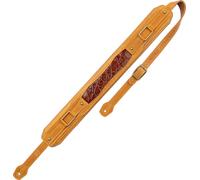 Levy's Apex Series Genuine Crazy Horse Leather 3" Guitar Strap with Padding and Antique Brass Hardware, Tan (MCH11APX-TAN)