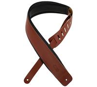 Levy's DM1PD-WAL 2.5-inch Leather Guitar Straps - Walnut
