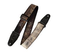 Levys Eastern Harmony Guitar Strap, Brown Dragon (NEW)