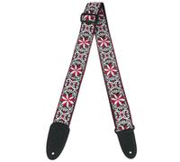 Levy's M8HT-12 2 inch Style 12 60's Style Hootenanny Jacquard Weave Guitar Straps with Leather Back