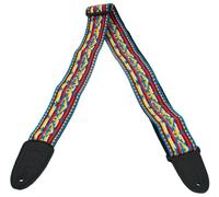Levy's Leathers M8HT-22 60's Style Hootenanny Jacquard Weave with Leather Back Strap, 2-Inch