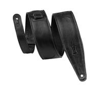 Levy's Leathers 2.5" Padded Garment Leather Moon Phases Embroidery Guitar Strap, Adjustable from 48" to 55.5"; Black (MG317MP-BLK-BLK)