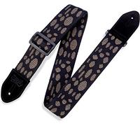 Levy's Leathers 2" Cotton Guitar Strap Spider Web Design; Black and Tan MC8VIN-002