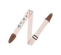 Levy's Leathers 2" Cotton Guitar Strap with Decorative Print and Suede Ends. Tri-glide adjustable to 65" (MC8U-006)